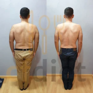 Evolución real de paciente masculino tras mejorar hábitos alimentarios con nutricionista en Tarragona